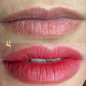 Lip Blush Tattoo Before and After